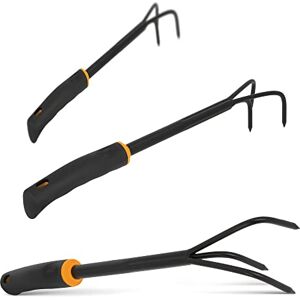 Instalguru Petite Griffe de Jardin à 3 Dents Cultivateur De Jardin avec Manche Ergonomique à Main pour Jardinage Griffe Piocheuse Efficace et Durable. Publicité Instalguru Petite Griffe de Jardin à 3 Dents Cultivateur De Jardin avec Manche Ergonomique à Main pour Jardinage Griffe Piocheuse Efficace et Durable. Publicité