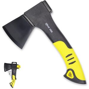 Xforst UX23 Hachette de Camping 23 cm – Petite Hache Bushcraft & Outdoor – Tête en Acier Carbone – Manche en Fibre de Verre – Hache de Survie avec Étui de Transport - Publicité Xforst UX23 Hachette de Camping 23 cm – Petite Hache Bushcraft & Outdoor – Tête en Acier Carbone – Manche en Fibre de Verre – Hache de Survie avec Étui de Transport - Publicité