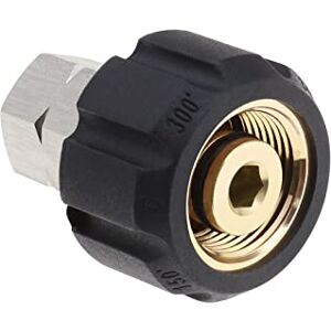 ECSiNG Adaptateur de Nettoyeur Haute Pression Femelle Métrique M22 à 1/4 pouce Femelle NPT Raccord Métal Nettoyeur Haute Pression Adaptateur de Tuyau Prise de Connexion Rapide - Publicité ECSiNG Adaptateur de Nettoyeur Haute Pression Femelle Métrique M22 à 1/4 pouce Femelle NPT Raccord Métal Nettoyeur Haute Pression Adaptateur de Tuyau Prise de Connexion Rapide - Publicité