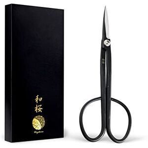 Wazakura Ciseaux à Bonsaï Japonais, 210 mm, Sécateur et Outil Jardinage Élagage, Fabriqués au Japon, Modèle Twig Coupe-Brindilles Yasugi Noir - Publicité Wazakura Ciseaux à Bonsaï Japonais, 210 mm, Sécateur et Outil Jardinage Élagage, Fabriqués au Japon, Modèle Twig Coupe-Brindilles Yasugi Noir - Publicité