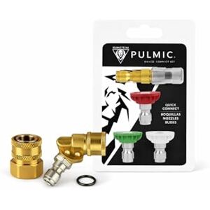 PULMIC TAKE CONTROL PULMIC Kit Buses Quick Connect + Adaptateur M18 + Adaptateur Réglable 180°, Acier Inoxydable, Système Connexion Rapide, Compatible Lance 5 m, Pulvérisateur Industriel - Publicité PULMIC TAKE CONTROL PULMIC Kit Buses Quick Connect + Adaptateur M18 + Adaptateur Réglable 180°, Acier Inoxydable, Système Connexion Rapide, Compatible Lance 5 m, Pulvérisateur Industriel - Publicité