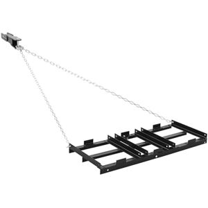 VEVOR Herse Traînée 122x50 cm Râteau de Nivellement Traîné avec Chaine 183 cm pour Niveler Sol, Pâturages, Allées de Gravier, Jardin, Pelouse, Compatible avec Tracteur de Pelouse et Compact, VTT, UTV - Publicité VEVOR Herse Traînée 122x50 cm Râteau de Nivellement Traîné avec Chaine 183 cm pour Niveler Sol, Pâturages, Allées de Gravier, Jardin, Pelouse, Compatible avec Tracteur de Pelouse et Compact, VTT, UTV - Publicité