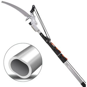 LINZI Elagueuse sur Perche Télescopique à Grande Portée 2.9 m Perche Extensible Légère en Alliage d'Aluminium Ø 35 mm de Coupe Max. Coupe et Taille des Branches Hautes - Publicité LINZI Elagueuse sur Perche Télescopique à Grande Portée 2.9 m Perche Extensible Légère en Alliage d'Aluminium Ø 35 mm de Coupe Max. Coupe et Taille des Branches Hautes - Publicité
