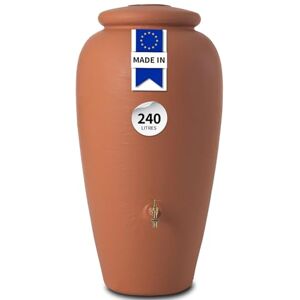 Garantia AMPHORE Récupérateur d’Eau de Pluie 240 L Terracotta – Cuve décorative de Jardin Robuste – Réservoir d’Eau de Pluie Design et écologique – Stockage Durable pour arrosage extérieur - Publicité Garantia AMPHORE Récupérateur d’Eau de Pluie 240 L Terracotta – Cuve décorative de Jardin Robuste – Réservoir d’Eau de Pluie Design et écologique – Stockage Durable pour arrosage extérieur - Publicité