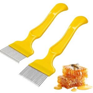 Udbrud 2 pièces Fourche à désoperculer, Fourchette à Désoperculer en Acier Inoxydable Peigne à Miel 21 Dents Fourchette de découverte en acier inoxydable Outil d'apiculture - Publicité Udbrud 2 pièces Fourche à désoperculer, Fourchette à Désoperculer en Acier Inoxydable Peigne à Miel 21 Dents Fourchette de découverte en acier inoxydable Outil d'apiculture - Publicité