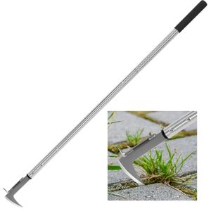 BARAYSTUS Couteau désherbeur Manuel,désherbeur à Manche Long,140-104-65cm réglable,Outil Désherbage pour Jardin,désherbeur Ergonomique - Publicité BARAYSTUS Couteau désherbeur Manuel,désherbeur à Manche Long,140-104-65cm réglable,Outil Désherbage pour Jardin,désherbeur Ergonomique - Publicité