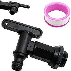 SZCXDKJ Robinet de récupérateur d'eau en plastique à clipser Noir - Publicité SZCXDKJ Robinet de récupérateur d'eau en plastique à clipser Noir - Publicité