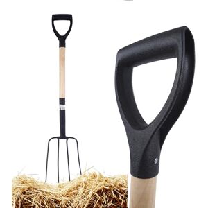 Bauster ® Fourche courte à 4 dents avec manche 101 cm Fourche compacte pour les zones étroites et les travaux d'étable - Publicité Bauster ® Fourche courte à 4 dents avec manche 101 cm Fourche compacte pour les zones étroites et les travaux d'étable - Publicité