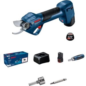 Bosch Professional 12V System sécateur GGP 12V-25 (jusqu’à 4500 coupes par charge, moteur sans charbons, coupes jusqu’à 25 mm, avec 2 batteries de 3,0 Ah) - Publicité Bosch Professional 12V System sécateur GGP 12V-25 (jusqu’à 4500 coupes par charge, moteur sans charbons, coupes jusqu’à 25 mm, avec 2 batteries de 3,0 Ah) - Publicité