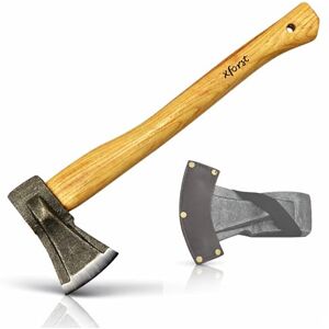Xforst Hache de Fendage SA1 – Hache Forestière Professionnelle 45 cm Tête Forgée en Acier au Carbone 1 kg Manche en Bois de Hickory Hache de Bûcheron et de Chauffage - Publicité Xforst Hache de Fendage SA1 – Hache Forestière Professionnelle 45 cm Tête Forgée en Acier au Carbone 1 kg Manche en Bois de Hickory Hache de Bûcheron et de Chauffage - Publicité