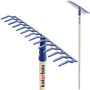 KOTARBAU ® Rateau à Feuilles Rateau Jardin Acier 38 cm Bleu Marine avec Manche Bois 142 cm 14 Dents Balai a Gazon Outil Jardinage pour Entretien Pelouse Ramasse Feuille - Publicité KOTARBAU ® Rateau à Feuilles Rateau Jardin Acier 38 cm Bleu Marine avec Manche Bois 142 cm 14 Dents Balai a Gazon Outil Jardinage pour Entretien Pelouse Ramasse Feuille - Publicité