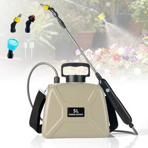 Sulobom Pulverisateur Electrique 5 L,Pulverisateur de Jardin à Batterie Rechargeable avec 5 Modes, Lance Télescopique 55 cm, 3h d’Autonomie,Pulverisateur Lance Telescopique pour Arrosage Désherbage (Brown) - Publicité Sulobom Pulverisateur Electrique 5 L,Pulverisateur de Jardin à Batterie Rechargeable avec 5 Modes, Lance Télescopique 55 cm, 3h d’Autonomie,Pulverisateur Lance Telescopique pour Arrosage Désherbage (Brown) - Publicité