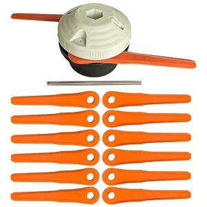 Odashen 4006‑710‑2137 PolyCut 6‑2 Tête de débroussailleuse avec 12 lames et tige de montage, compatible avec Stihl FS38 FS40 FS45 FS50 FSA60 FSA86, système de coupe à double lame pour pelouse et - Publicité Odashen 4006‑710‑2137 PolyCut 6‑2 Tête de débroussailleuse avec 12 lames et tige de montage, compatible avec Stihl FS38 FS40 FS45 FS50 FSA60 FSA86, système de coupe à double lame pour pelouse et - Publicité
