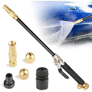 La Desire Pistolet de nettoyeur haute pression portable Hydro Jet avec 3 buses de tuyau – Fixation de buse de tuyau haute pression pour tuyau d'arrosage de voiture – Noir - Publicité La Desire Pistolet de nettoyeur haute pression portable Hydro Jet avec 3 buses de tuyau – Fixation de buse de tuyau haute pression pour tuyau d'arrosage de voiture – Noir - Publicité