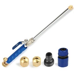 Gelia Buse de tuyau haute pression, corps en aluminium, raccord rapide, 2 buses en laiton, bleu, certifié CE - Publicité Gelia Buse de tuyau haute pression, corps en aluminium, raccord rapide, 2 buses en laiton, bleu, certifié CE - Publicité
