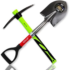 Xforst Set de Jardinage avec Pioche et Mini Pelle, avec des Manches en Fibre de Verre et têtes en Acier Forge. Solides et légères. Idéale pour Le Jardinage, la randonnée et la Prospection. Publicité Xforst Set de Jardinage avec Pioche et Mini Pelle, avec des Manches en Fibre de Verre et têtes en Acier Forge. Solides et légères. Idéale pour Le Jardinage, la randonnée et la Prospection. Publicité