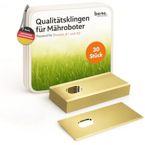 BEOS 30x Lame de Rechange Premium Titan sans vis Compatible avec Le Plateau à Lames d'origine des modèles Dreame A1 et A2 – Convient Uniquement aux Fixations à vis à Fermeture Rapide - Publicité BEOS 30x Lame de Rechange Premium Titan sans vis Compatible avec Le Plateau à Lames d'origine des modèles Dreame A1 et A2 – Convient Uniquement aux Fixations à vis à Fermeture Rapide - Publicité