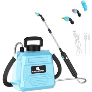 SWBSLL Pulvérisateur Électrique 5L, Pulvérisateur de Jardin sur Batterie 1800mAh, 2 Vitesses & Perche Télescopique, Pulvérisateur Automatique pour Désherbage, Pelouse et Entretien Extérieur (Blue) - Publicité SWBSLL Pulvérisateur Électrique 5L, Pulvérisateur de Jardin sur Batterie 1800mAh, 2 Vitesses & Perche Télescopique, Pulvérisateur Automatique pour Désherbage, Pelouse et Entretien Extérieur (Blue) - Publicité