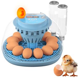 OKKÖBI Couveuse Oeuf Automatique 12 Oeufs – Rotation automatique des oeufs + Contrôle humidité + Température réglable + Mire-œuf intégré + Incubateur Oeuf Automatique + Affichage LED - Publicité OKKÖBI Couveuse Oeuf Automatique 12 Oeufs – Rotation automatique des oeufs + Contrôle humidité + Température réglable + Mire-œuf intégré + Incubateur Oeuf Automatique + Affichage LED - Publicité