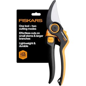 Fiskars DualAction – Sécateur manuel avec deux modes de coupe, sécateur de jardin bypass pour tiges et branches jusqu'à 2,5 cm, lame en acier à faible friction, cadre en fibre de carbone - Publicité Fiskars DualAction – Sécateur manuel avec deux modes de coupe, sécateur de jardin bypass pour tiges et branches jusqu'à 2,5 cm, lame en acier à faible friction, cadre en fibre de carbone - Publicité