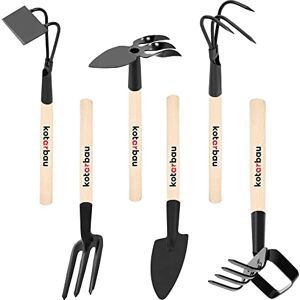 KOTARBAU® Mini Outils de Jardin avec Manche en Bois 6 pcs Ensemble d'outils de Jardin Râteau Houe Mini Truelle Petite Fourchette de Jardin Accessoire de Jardinage Accessoires de Plantation - Publicité KOTARBAU® Mini Outils de Jardin avec Manche en Bois 6 pcs Ensemble d'outils de Jardin Râteau Houe Mini Truelle Petite Fourchette de Jardin Accessoire de Jardinage Accessoires de Plantation - Publicité