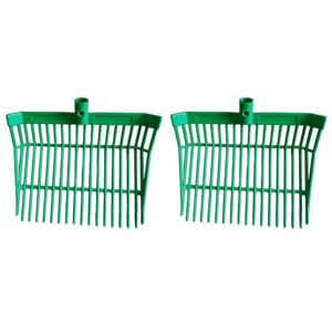 Asuinxurr Lot de 2 têtes de rechange pour fourche à fumier Pour ramasser le fumier Facile à utiliser Vert - Publicité Asuinxurr Lot de 2 têtes de rechange pour fourche à fumier Pour ramasser le fumier Facile à utiliser Vert - Publicité