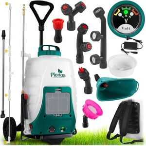 Plonos Pulvérisateur à Pression Rechargeable avec Chariot Capacité 18 L Rechargeable 8 Ah Lance 4 Buse 9 Buses Amovibles - Publicité Plonos Pulvérisateur à Pression Rechargeable avec Chariot Capacité 18 L Rechargeable 8 Ah Lance 4 Buse 9 Buses Amovibles - Publicité