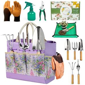SLARMOR Kit de Jardinage Robuste 10 pièces en Acier Inoxydable avec sécateur Gants et Sac de Rangement idéal pour Femmes et Hommes Un Cadeau Parfait pour Les jardiniers - Publicité SLARMOR Kit de Jardinage Robuste 10 pièces en Acier Inoxydable avec sécateur Gants et Sac de Rangement idéal pour Femmes et Hommes Un Cadeau Parfait pour Les jardiniers - Publicité