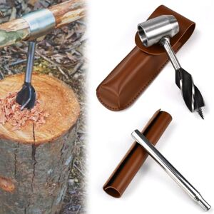 FTISSLY Tarière Manuelle à Main Tarière à Bois Manuelle Clé à Tarière à Main Bushcraft Foret à Main pour le Travail du Bois Tarière Manuelle Set avec Tuyau d'incendie pour Outils de Survie Bushcraft - Publicité FTISSLY Tarière Manuelle à Main Tarière à Bois Manuelle Clé à Tarière à Main Bushcraft Foret à Main pour le Travail du Bois Tarière Manuelle Set avec Tuyau d'incendie pour Outils de Survie Bushcraft - Publicité