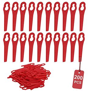 SWAWIS Lot de 200 Améliorer Lames de Rechange en Plastique Épais Bonne Ténacité Lames pour Coupe-Bordure Rouge - Publicité SWAWIS Lot de 200 Améliorer Lames de Rechange en Plastique Épais Bonne Ténacité Lames pour Coupe-Bordure Rouge - Publicité