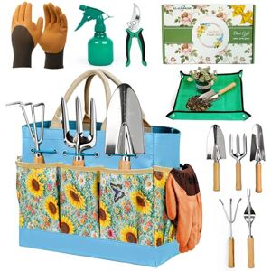 SLARMOR Kit de Jardinage Robuste 10 pièces en Acier Inoxydable avec sécateur Gants et Sac de Rangement idéal pour Femmes et Hommes Un Cadeau Parfait pour Les jardiniers - Publicité SLARMOR Kit de Jardinage Robuste 10 pièces en Acier Inoxydable avec sécateur Gants et Sac de Rangement idéal pour Femmes et Hommes Un Cadeau Parfait pour Les jardiniers - Publicité