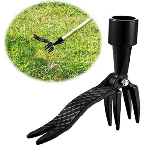 Vordpe Outil de désherbage manuel pour le jardin, debout, désherbeur avec 4 griffes, outil de désherbage pour jardin/patio/arrière-cour - Publicité Vordpe Outil de désherbage manuel pour le jardin, debout, désherbeur avec 4 griffes, outil de désherbage pour jardin/patio/arrière-cour - Publicité