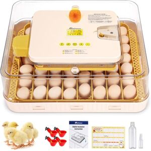 Sailnovo Couveuse Oeuf Automatique 56 Oeufs, Incubateur Oeuf Automatique avec Retournement Automatique des Oeufs et Humidification Automatique, Couveuse Incubateur œufs de Poule, Caille, Canard, Blanc - Publicité Sailnovo Couveuse Oeuf Automatique 56 Oeufs, Incubateur Oeuf Automatique avec Retournement Automatique des Oeufs et Humidification Automatique, Couveuse Incubateur œufs de Poule, Caille, Canard, Blanc - Publicité