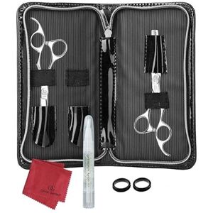 Olivia Garden SilkCut Scharen Set 5.5 Inch Black Pouch - Publicité Olivia Garden SilkCut Scharen Set 5.5 Inch Black Pouch - Publicité