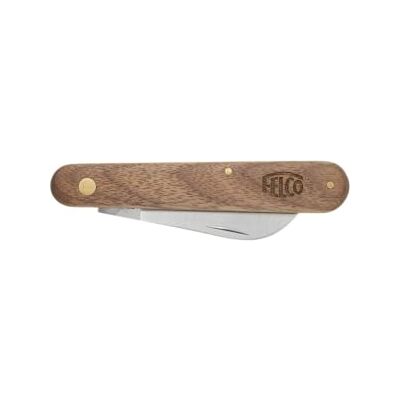 FELCO Couteau d'élagage et de greffage en acier au carbone Lame incurvée Manche en noyer américain Lame de 60 mm Rivets en laiton Doublure intérieure en laiton - Publicité FELCO Couteau d'élagage et de greffage en acier au carbone Lame incurvée Manche en noyer américain Lame de 60 mm Rivets en laiton Doublure intérieure en laiton - Publicité