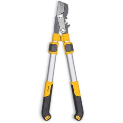 Stiga lopper télescopique à contournement Coupe le bois frais jusqu'à 42 mm, guidon extensible, lame en acier japonais antiadhésif, poignée ergonomique, finition jaune, avec housse de protection. Publicité Stiga lopper télescopique à contournement Coupe le bois frais jusqu'à 42 mm, guidon extensible, lame en acier japonais antiadhésif, poignée ergonomique, finition jaune, avec housse de protection. Publicité
