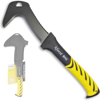 Xforst X-BH3 Faux Faucille de Jardin avec Lame de Scie et Manche en Fibre de Verre Inclus Étui de Protection Ultra Légère Longueur Totale 37 cm - Publicité Xforst X-BH3 Faux Faucille de Jardin avec Lame de Scie et Manche en Fibre de Verre Inclus Étui de Protection Ultra Légère Longueur Totale 37 cm - Publicité