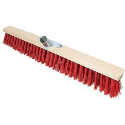 Linxor France ® Balai cantonnier en Bois 60 cm Rouge Norme CE - Publicité Linxor France ® Balai cantonnier en Bois 60 cm Rouge Norme CE - Publicité