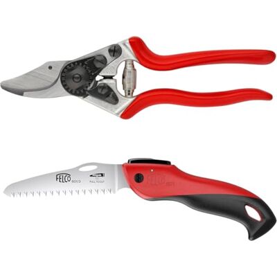 FELCO Ensemble sécateur 6 et scie pliante 601 Outils essentiels pour le jardinage, coupe précise et vigne - Publicité FELCO Ensemble sécateur 6 et scie pliante 601 Outils essentiels pour le jardinage, coupe précise et vigne - Publicité