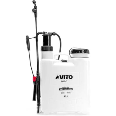 VITO Pulvérisateur de Jardin 12L Produits Corrosifs, Alcalins Régulateur de Pression 4 Buses - Publicité VITO Pulvérisateur de Jardin 12L Produits Corrosifs, Alcalins Régulateur de Pression 4 Buses - Publicité