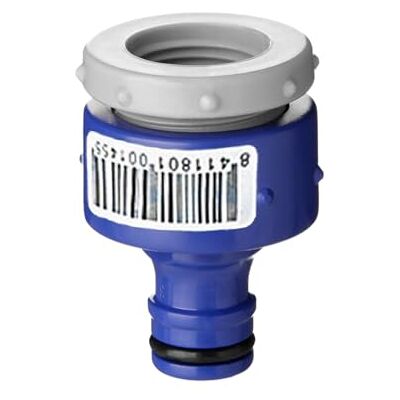 TATAY Nez de Robinet Femelle 3/4" 1/2" Top Line, Connecteur Universel pour Tuyau d'Arrosage, Protection Solaire, Installation Facile, Bleu - Publicité TATAY Nez de Robinet Femelle 3/4" 1/2" Top Line, Connecteur Universel pour Tuyau d'Arrosage, Protection Solaire, Installation Facile, Bleu - Publicité