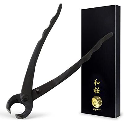 Wazakura Fendeur Séparateur de Tronc et Branche de Bonsaï 210mm Outil en Acier Carbon Forgé à la Main au Japon Noir - Publicité Wazakura Fendeur Séparateur de Tronc et Branche de Bonsaï 210mm Outil en Acier Carbon Forgé à la Main au Japon Noir - Publicité