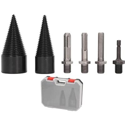 Cryfokt Lot De 6 Forets Pour BûChes De Bois De Chauffage, 32 Mm 42 Mm Amovibles Pour Fendeuse De BûChes De Bois De Chauffage Avec 4 PoignéEs, Forets Pour Fendeuse De Bois Pour Camping - Publicité Cryfokt Lot De 6 Forets Pour BûChes De Bois De Chauffage, 32 Mm 42 Mm Amovibles Pour Fendeuse De BûChes De Bois De Chauffage Avec 4 PoignéEs, Forets Pour Fendeuse De Bois Pour Camping - Publicité