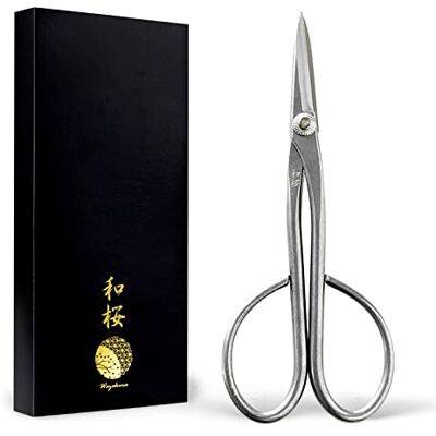 Wazakura sécateur à Bonsaï Satsuki en Acier Inoxydable Yasugi, Fabriqués au Japon, 180 mm, Ciseaux pour Élagage, Émondage et la Coupe, Outils de Jardinage Japonais - Publicité Wazakura sécateur à Bonsaï Satsuki en Acier Inoxydable Yasugi, Fabriqués au Japon, 180 mm, Ciseaux pour Élagage, Émondage et la Coupe, Outils de Jardinage Japonais - Publicité