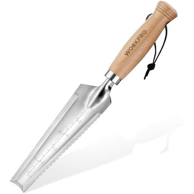 WORKPRO Truelle de Jardin Multifonction Dentelée 32 cm en Acier Inox - Publicité WORKPRO Truelle de Jardin Multifonction Dentelée 32 cm en Acier Inox - Publicité