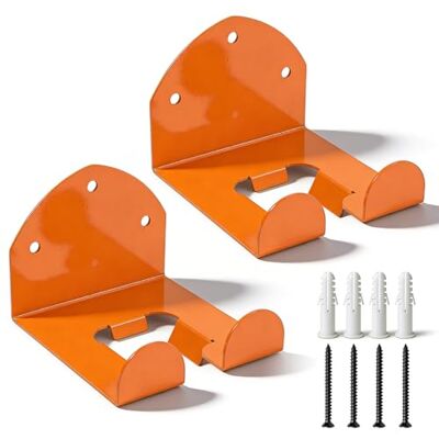 GOMETY 2 Pièces Support Mural pour Débroussailleuse, Porte Outils Mural en Métal avec Vis, Support Coupe-Bordure pour Garage et Jardin, Organiseur Outils de Jardinage, Crochet Résistant (Orange) - Publicité GOMETY 2 Pièces Support Mural pour Débroussailleuse, Porte Outils Mural en Métal avec Vis, Support Coupe-Bordure pour Garage et Jardin, Organiseur Outils de Jardinage, Crochet Résistant (Orange) - Publicité