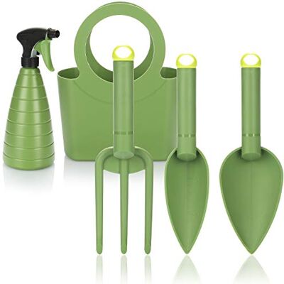 com-four ® Ensemble d'outils de Jardin Premium, Outils légers et Pratiques Avec pulvérisateur et sac de transport robustes pour un jardinage facile - Publicité com-four ® Ensemble d'outils de Jardin Premium, Outils légers et Pratiques Avec pulvérisateur et sac de transport robustes pour un jardinage facile - Publicité
