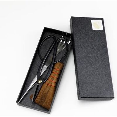 Wazakura Ensemble de 3 Outils pour Bonsaï et Jardinage Fabriqués au Japon, Ciseaux avec Pince en Acier Inoxydable Râteau et Balai, Kit de Jardinage Japonais pour Débutants, Modèle Ashinaga - Publicité Wazakura Ensemble de 3 Outils pour Bonsaï et Jardinage Fabriqués au Japon, Ciseaux avec Pince en Acier Inoxydable Râteau et Balai, Kit de Jardinage Japonais pour Débutants, Modèle Ashinaga - Publicité