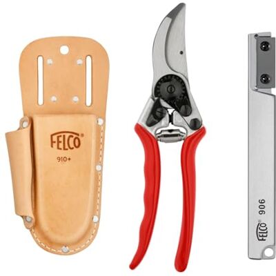 FELCO Kit avec sécateur 11, étui en cuir pratique 910+ et ponceuse compacte 906, outil idéal pour une coupe précise - Publicité FELCO Kit avec sécateur 11, étui en cuir pratique 910+ et ponceuse compacte 906, outil idéal pour une coupe précise - Publicité