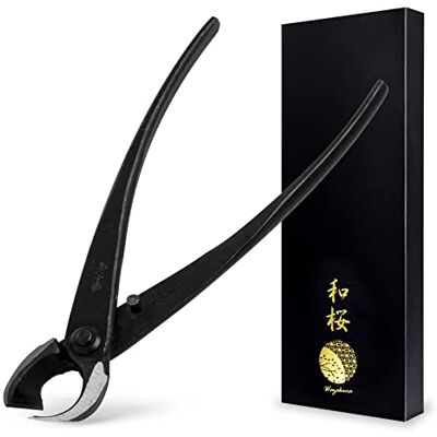Wazakura Pince Coupe Branche Concave Incurvé, Outil Bonsaï Forgé à la Main au Japon, 210mm Acier Carbone Noir - Publicité Wazakura Pince Coupe Branche Concave Incurvé, Outil Bonsaï Forgé à la Main au Japon, 210mm Acier Carbone Noir - Publicité